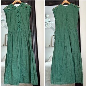 Swildens XXX Green Textured Dress